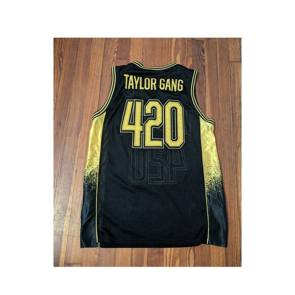 Wiz Khalifa Black Mens XL Y2K Basketball Jersey - Picture 3 of 5